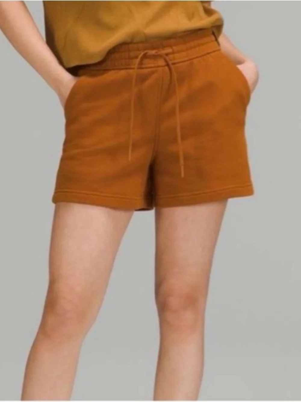 Lululemon Athletica Women’s Loungeful High-Rise Short 4”— Butternut Brown 14